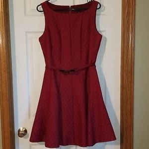 The Limited Lined Red flare dress